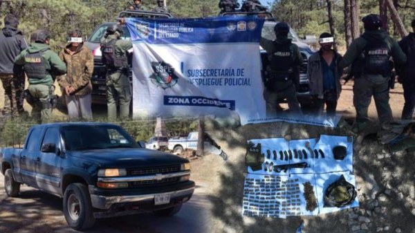 Detienen a 4 sicarios en Guadalupe y Calvo