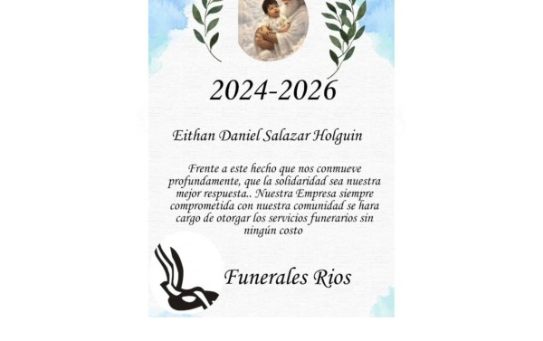 Funeraria apoya con servicio gratuito a familia de Eitan