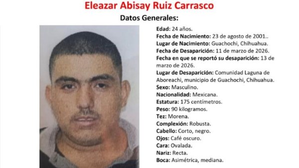 Desaparece en Guachochi