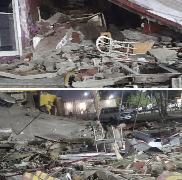 Explota taquería en Alamedas; queda en ruinas