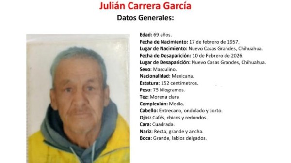 Desaparece en Nuevo Casas Grandes