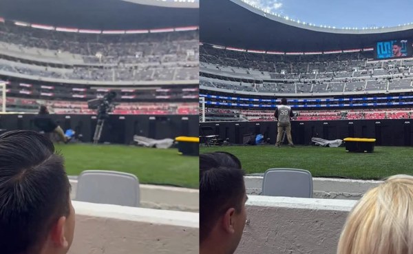 Polémica por vista en primera fila del estadio Azteca
