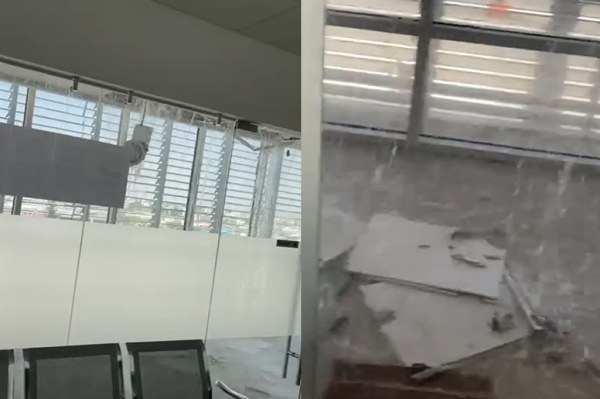 Fuga derrumba techo en juzgados