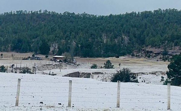 Cae granizo en Bocoyna