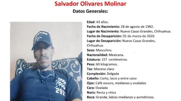 Desaparece en Nuevo Casas Grandes