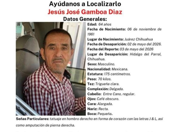 Desaparece en Parral
