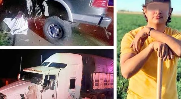 Muere al chocar con tráiler