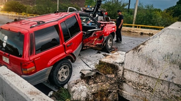 Casi cae a precipicio