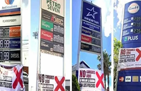 Exhiben gasolinera en Chihuahua por precios altos