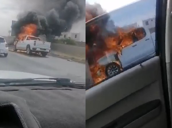 Se incendia Silverado 2025