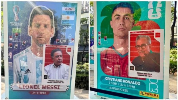 Intervienen exposición sobre álbum del Mundial con estampas de 