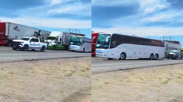 Guardia Nacional abre paso a camiones con