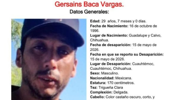 Desaparece en Cuauhtémoc