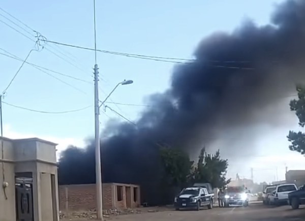 Fuerte incendio en el centro de Cuauhtémoc
