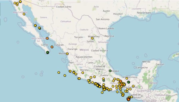 México registra 26 sismos durante la madrugada sin reportar daños