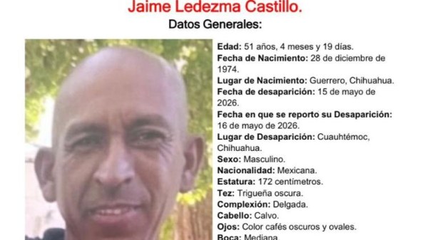 Desaparece en Cuauhtémoc