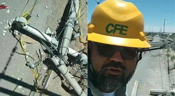 Revelan costo por chocar y derribar poste de CFE