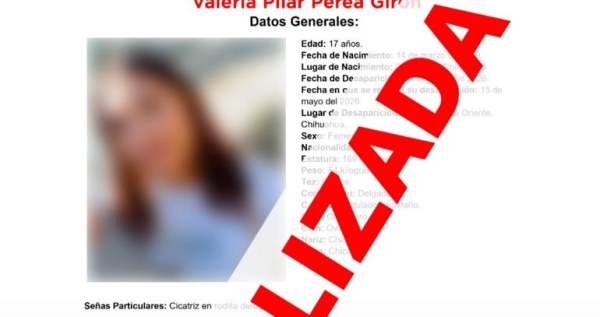 Hallan sana y salva a adolescente desaparecida