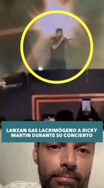 Interrumpen show de Ricky Martin en Montenegro tras ataque con gas lacrimógeno