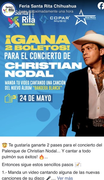 Regalan boletos para Nodal: Ya no  vende