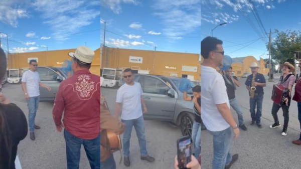 Pararon a Eden Muñoz en la calle para cantar con él