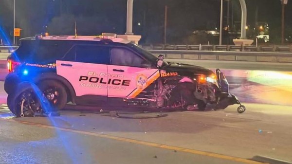 Ebrio se estampa con patrulla en El Paso