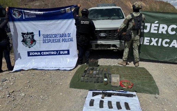 Aseguran vehículo con reporte de robo en Aldama