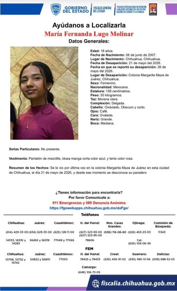 Desaparece en Margarita Maza de Juárez
