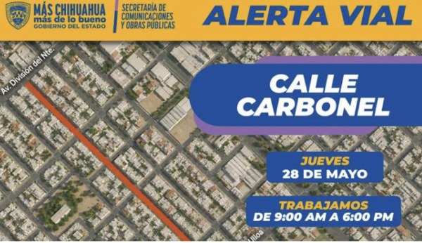 ¡Cierre total! Pavimentarán la calle Carbonel