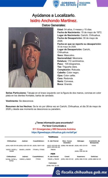 Desaparece en Carichí