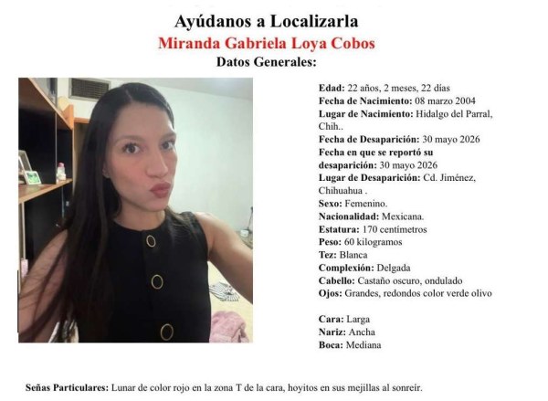 Desaparece en Jiménez