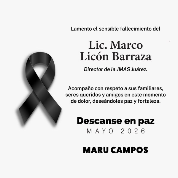 Lamenta Maru fallecimiento de Licón
