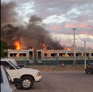 Se incendian vagones de Ferromex