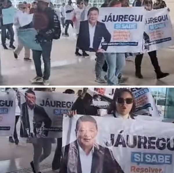 Protestan en Ciudad Judicial en apoyo a Jáuregui 