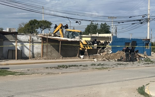 Demuelen casa en Riberas del Bravo por mujer desaparecida
