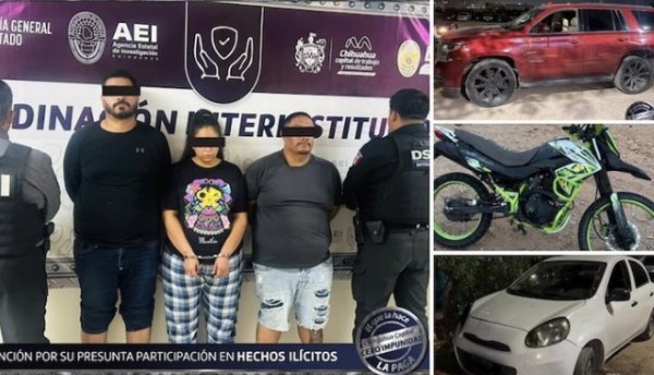 Detienen a tres tras robarle 400 mil pesos a mujer