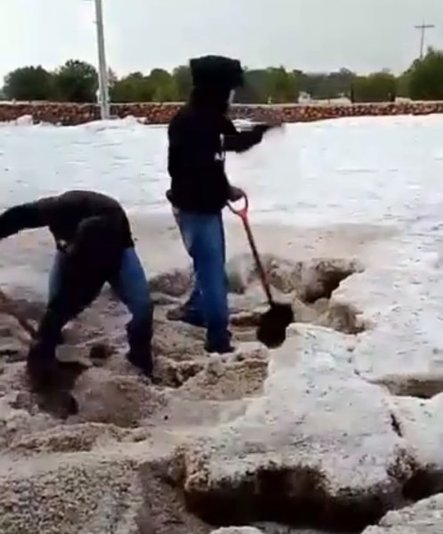 Cae granizada en Guerrero