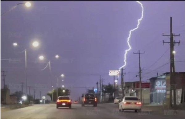 Tormentas eléctricas azotan al estado de Chihuahua