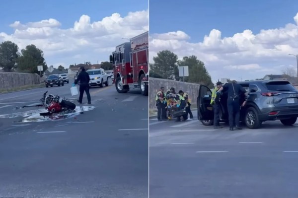 Muere motociclista tras choque en El Paso