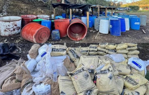 Desmantelan mega narcolaboratorio cerca de Parral