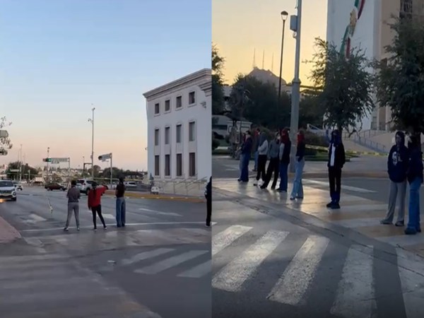 Continúa bloqueo en el centro por normalistas
