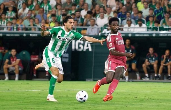 Derrota Real Betis 1-0 al Real Madrid