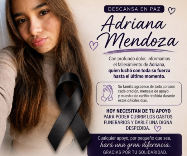 Fallece Adriana Mendoza tras accidente en camino a Rosetilla