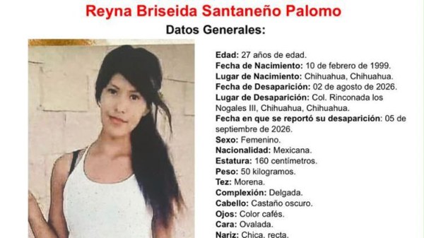 Desaparece en Rinconada Los Nogales
