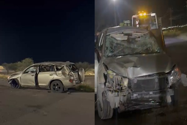 Vuelca frente a Puerta Chihuahua