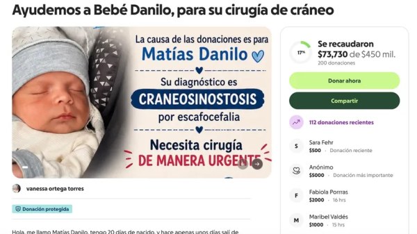 Colectan para operación de bebé