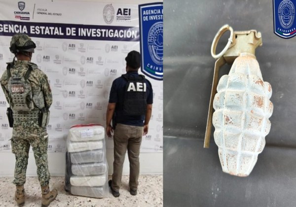 Hallan granada y marihuana en el Robinson