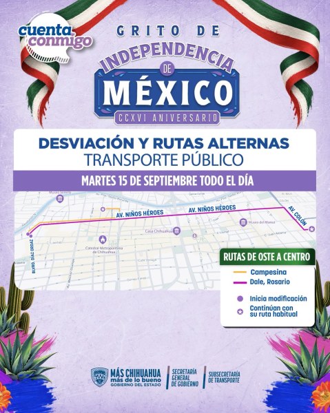 Cambian rutas de camiones por El Grito