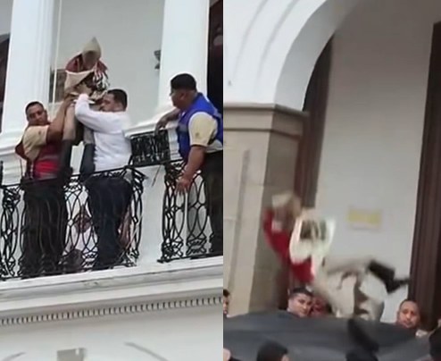 Arrojan de balcón a niño para recrear a Juan Escutia