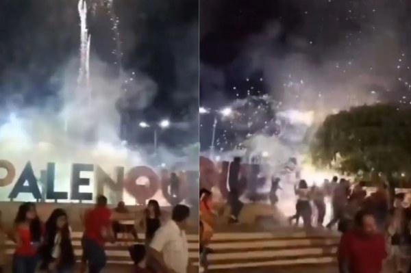 Explosión de pirotecnia deja cuatro lesionados en grito de Palenque